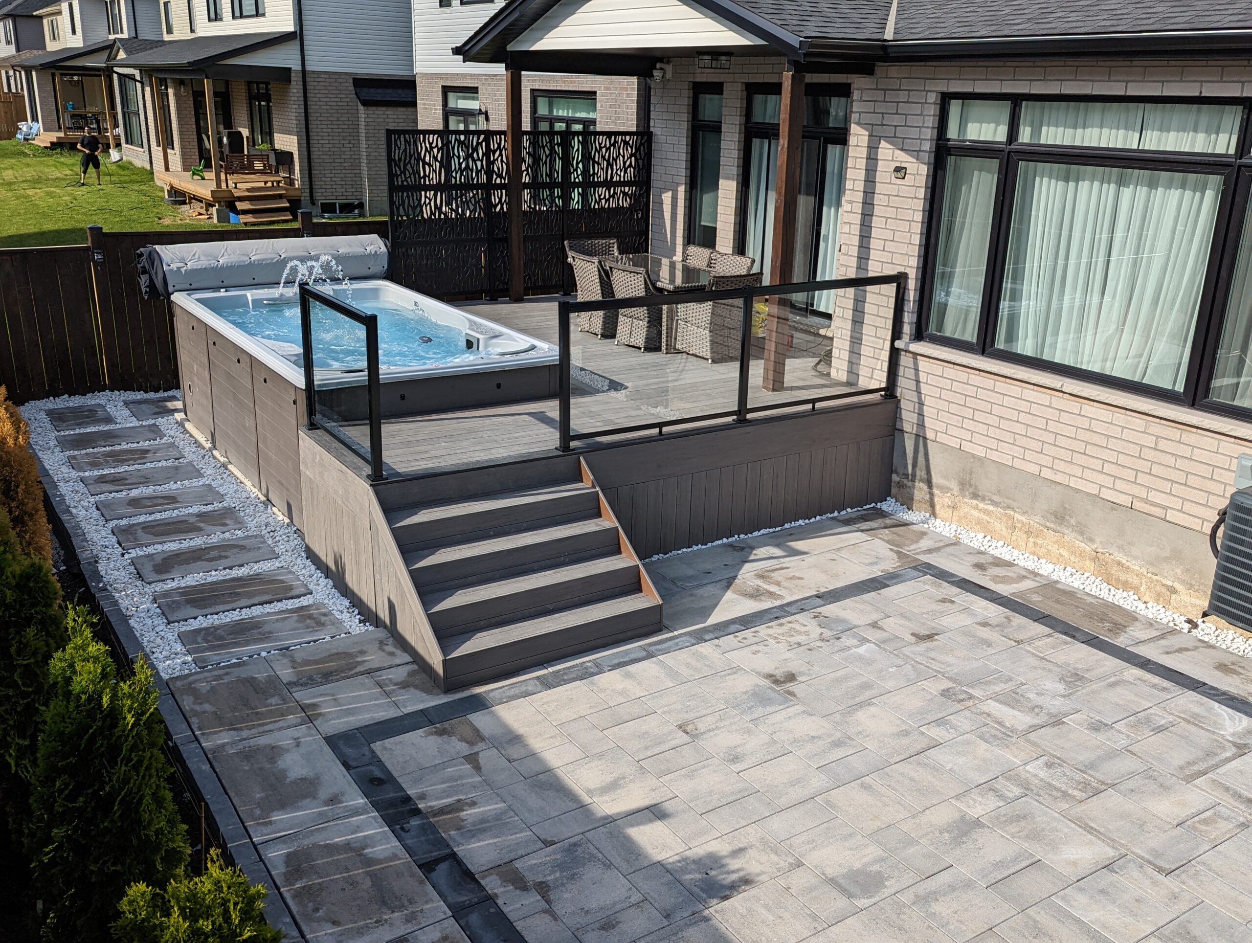 Interlock patio project