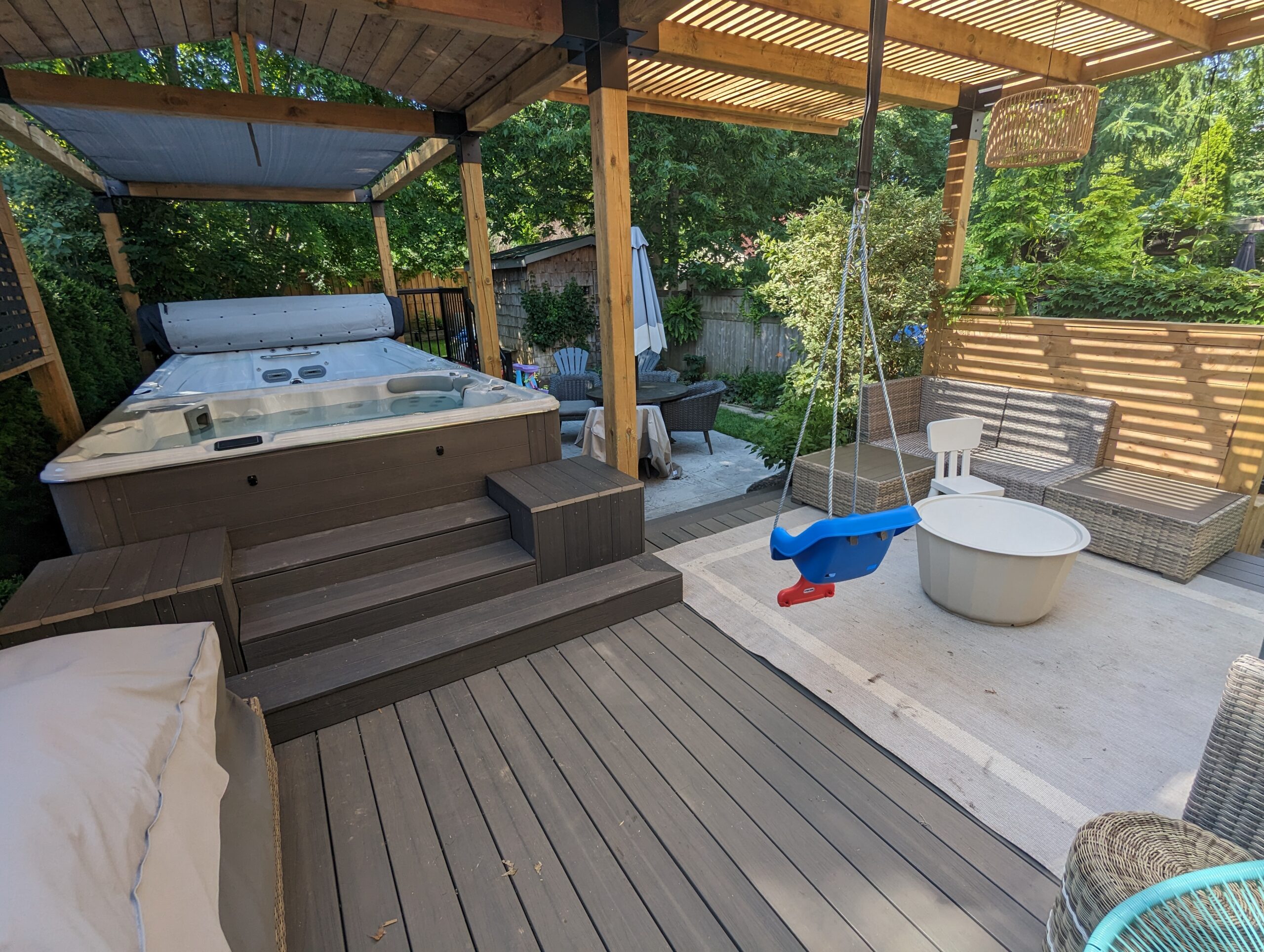 Augustine Construction backyard project