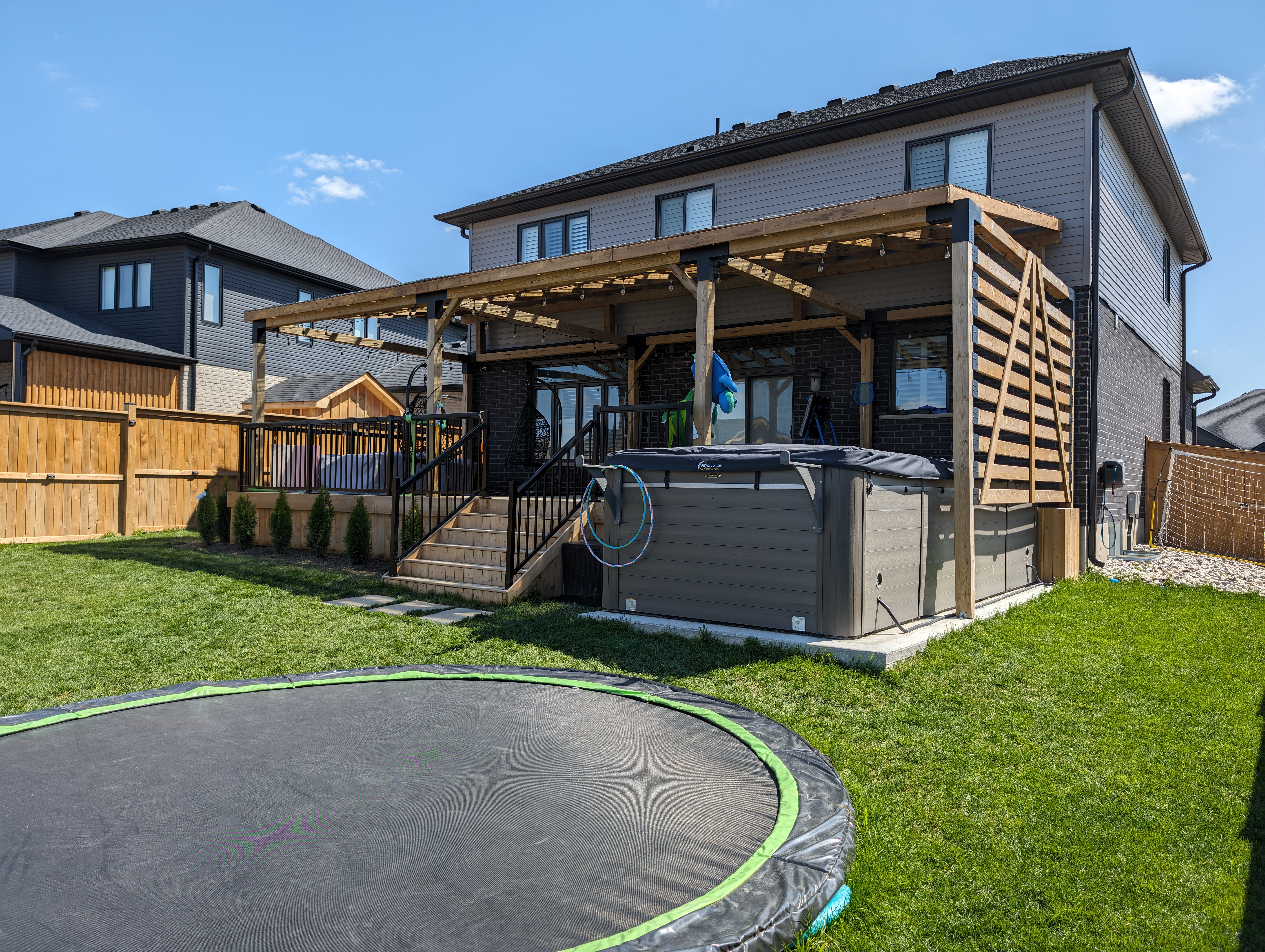 Deck and fence project by Augustine Construction
