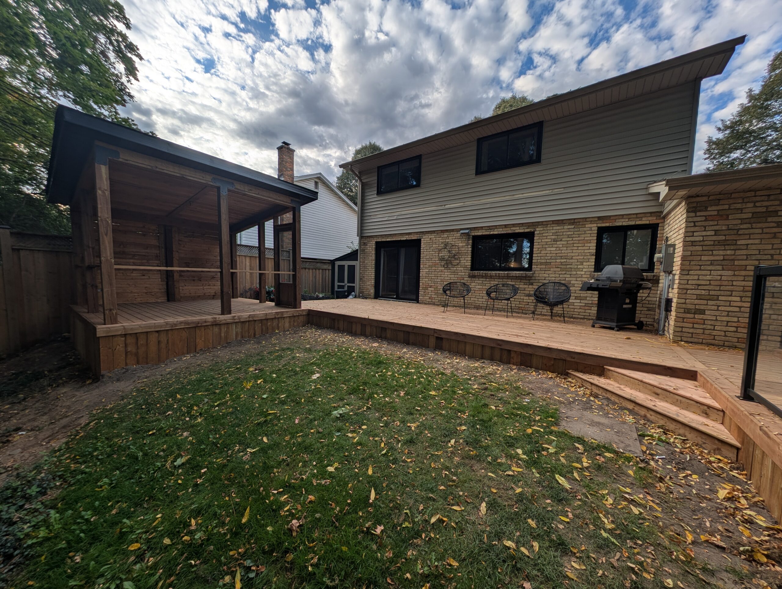 Custom deck project by Augustine Construction